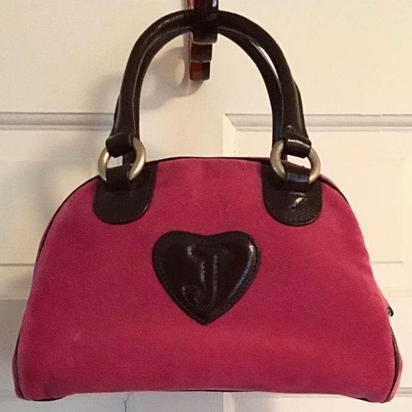 Juicy Couture Bags Y2k Vintage Juicy Couture Hot Pink Velour Bowler